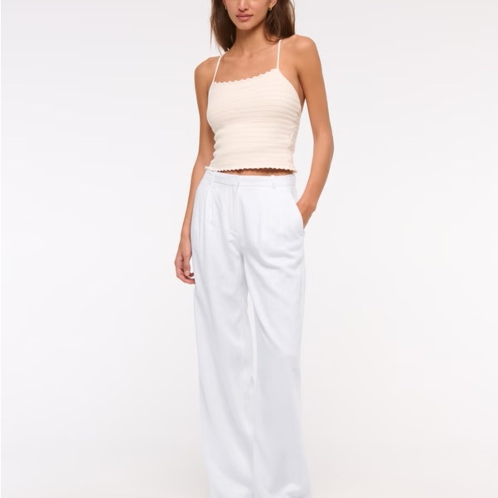 Abercrombie & Fitch Tailored Linen Pants